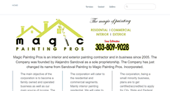 Desktop Screenshot of magicpaintingpros.com